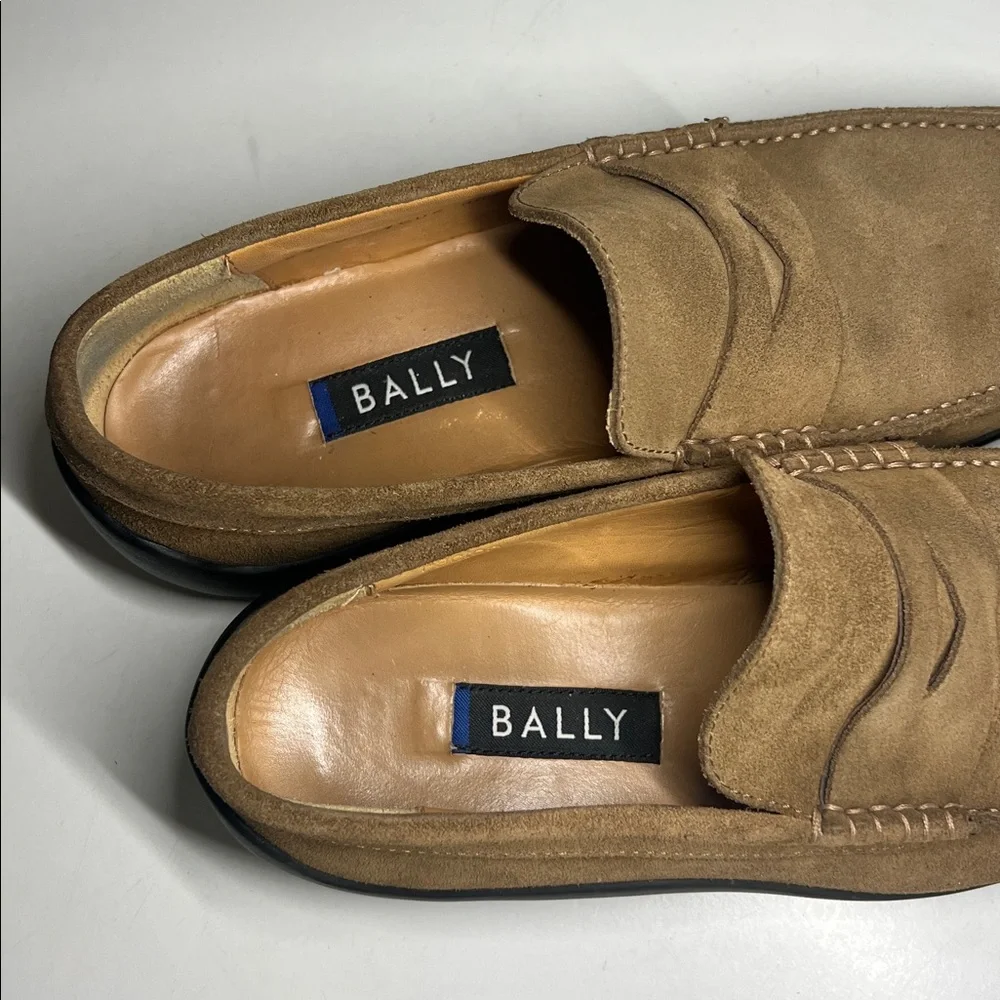 Bally Fisto Suede Men’s Leather Loafers Made in Italy Size 7.5 - Picture 4 of 16